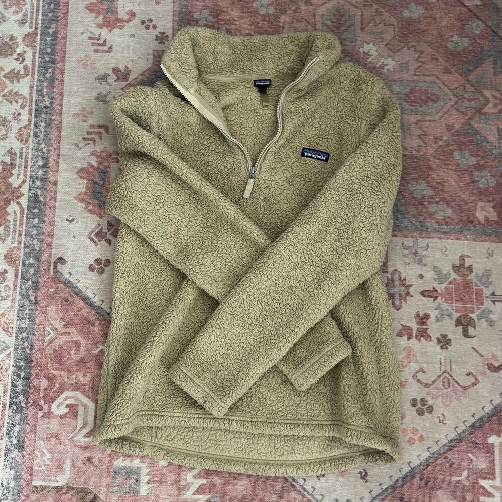 Patagonia Women’s Zip-Up Sweater in Tan